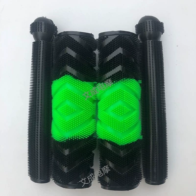 Motorcycle Handle Cover plush covers, modified - tri-color-black-green-black-black-brake-handle-covers