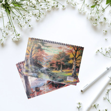 工厂直销斜纹封面绘画本空白速写本加厚素描本批发画册混装水彩