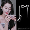 Silver needle, South Korean earrings, goods, silver 925 sample, diamond encrusted, internet celebrity