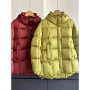 加厚连帽宽松休闲白鹅绒