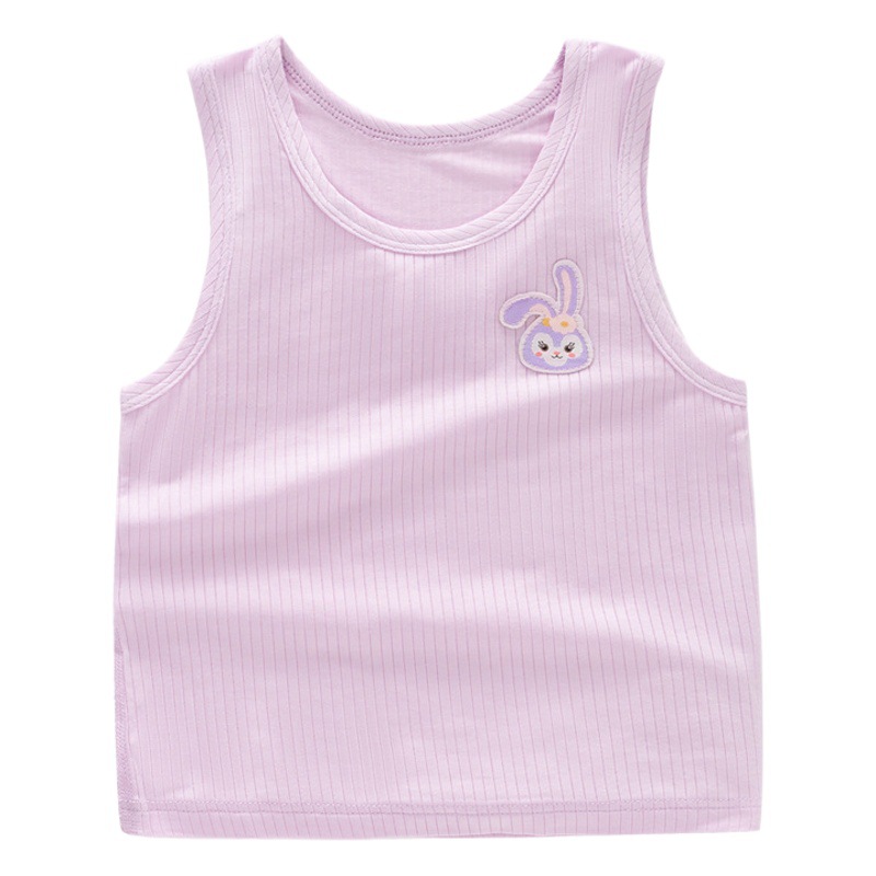 En stock al por mayor chaleco del bebé del verano de los niños clase un verano superior modal deshuesado bebé que basa la ropa
