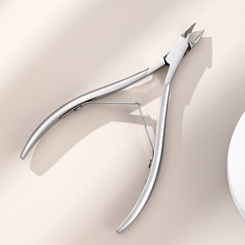 Exfoliating nail scissors stainless steel