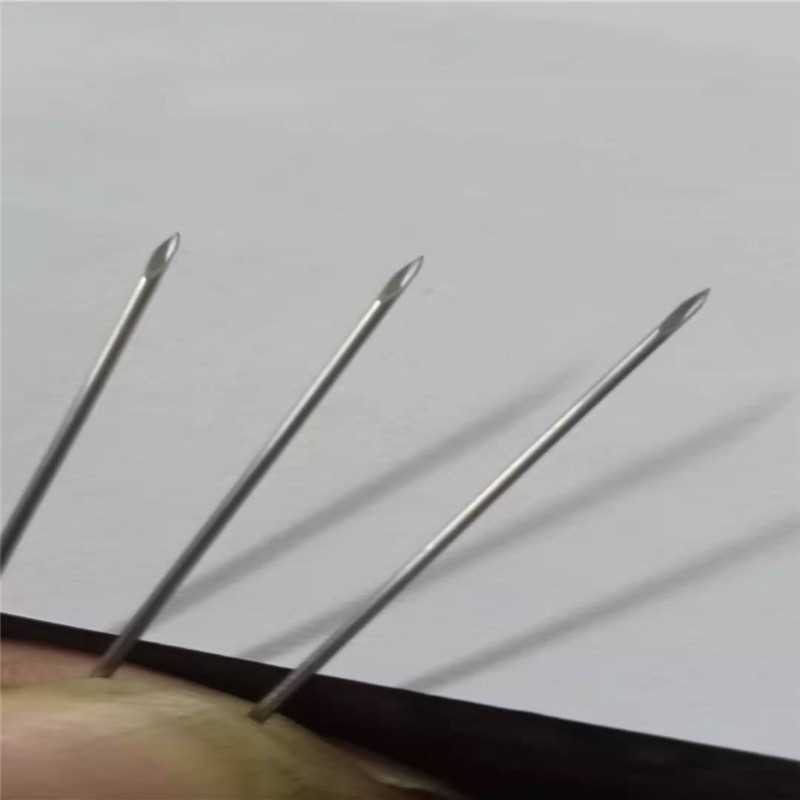 304/316L医疗毛细管加工 变径针管 穿刺针打标刻度磨尖异形蛇骨管