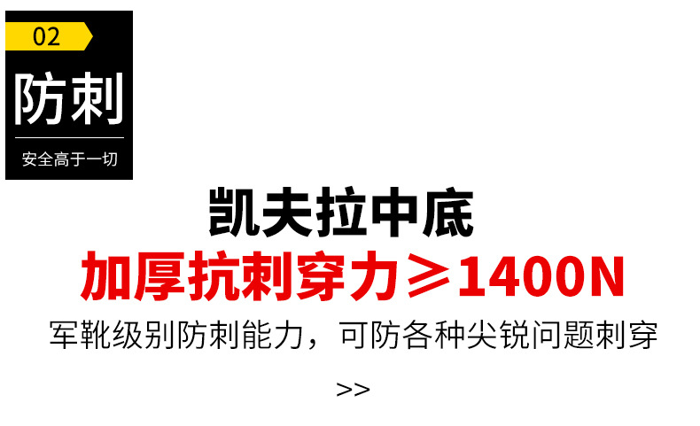 劳保鞋防砸防刺穿四季鞋 工作鞋男款舒适柔软耐磨抗造防护安全鞋详情14