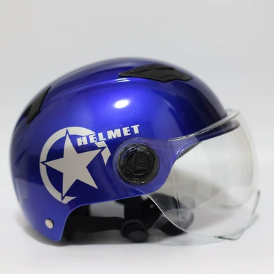 Vehicles, Harley-Style Riding Motorcycles, New – Motosiklet kaskı (dəbilqə) - blue