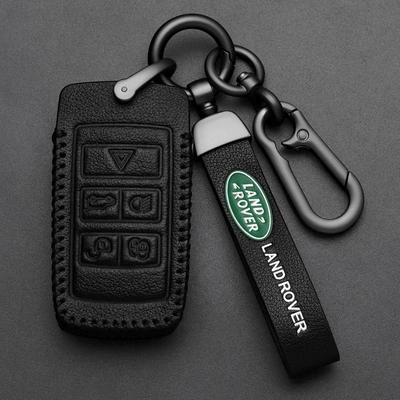 Land Rover Key Set Range Rover: Static Rod/Key Bag - land-rover-b-black-high-grade-leather