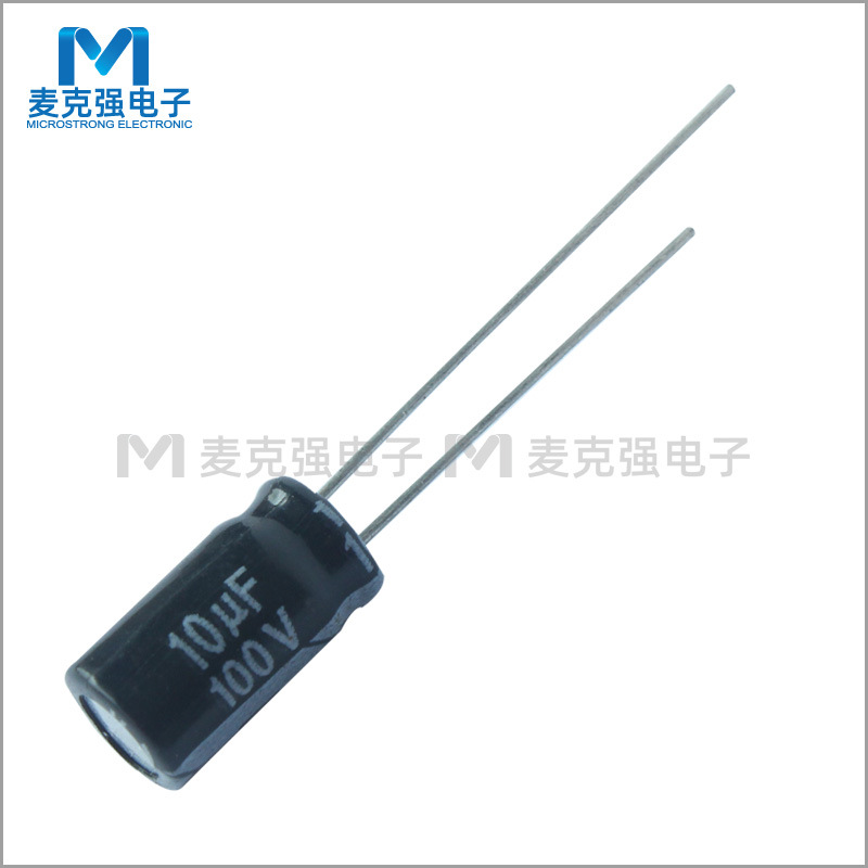 JAKEC直插铝电解电容10uF 100V 6*11体积6X11mm插件式优质正品