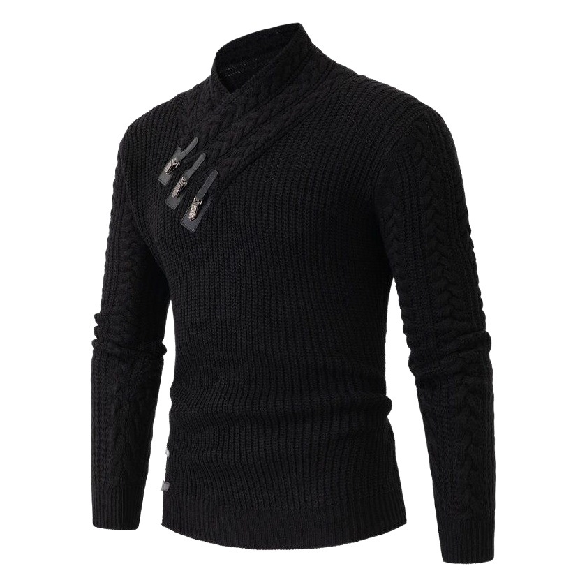 Europa y América transfronteriza medio cuello alto suéter de los hombres Otoño e Invierno SLIM-Fit suéter de manga larga suéter Comercio exterior mismo suéter