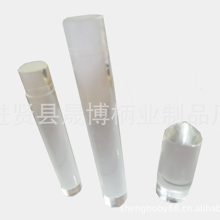 The manufacturer supplies acrylic transparent makeup brush handles…