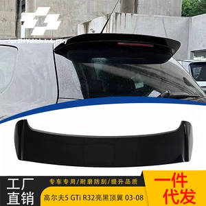 Volkswagen 03-08 Golf 5Gti Mk5 R32 üslublu parlaq qara spoyler