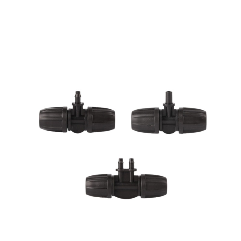 8 / 12 girar 4 / 7 bloqueo capilar reducción de diámetro tee tee 4 tee 6m conector de jardinería especial