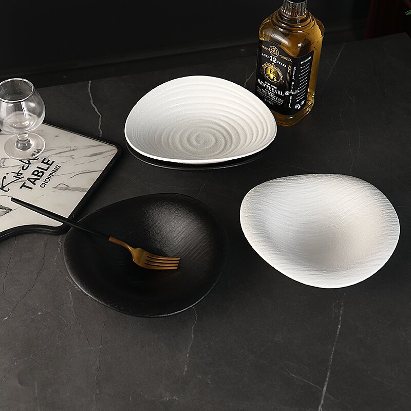 Nordic Clouds Plate High-class Western Food Tableware Ins Shaped French Soup Plate Dessert Bowl Salad Bowl Pagat Plate