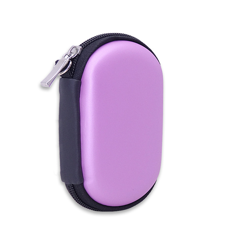 Fabricante en stock EVA monedero mini Oval auriculares cable de datos bolsa de almacenamiento accesorios clave U disco U escudo bolsa image 9