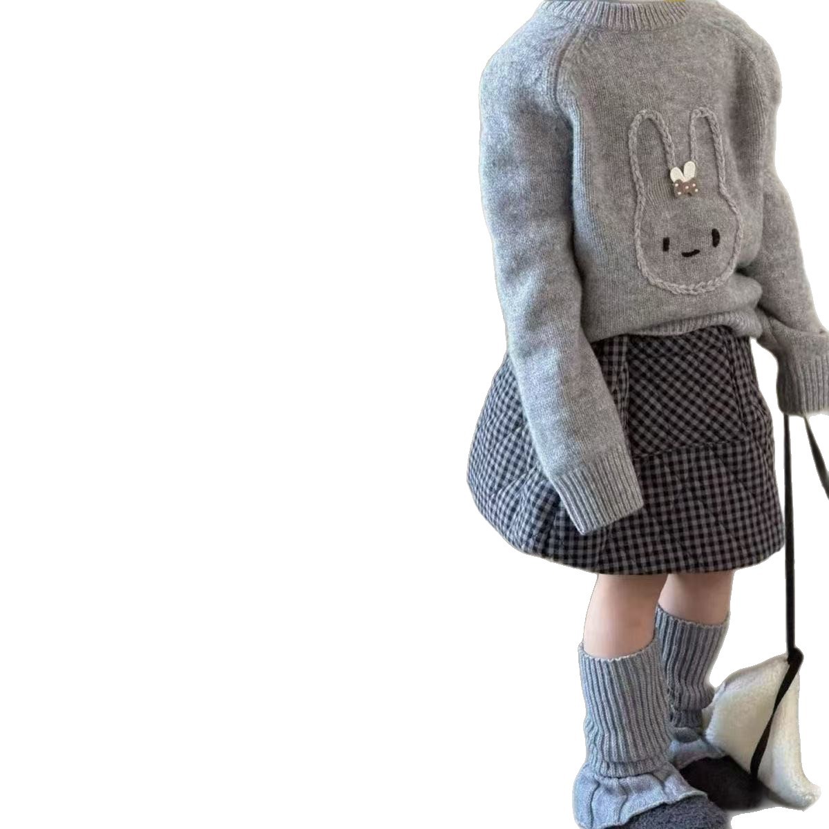 Niñas 25 otoño y invierno retrógrado vestido corto de algodón intercalado para mujeres coreanas estilo extranjero abrigo vestido A vestido