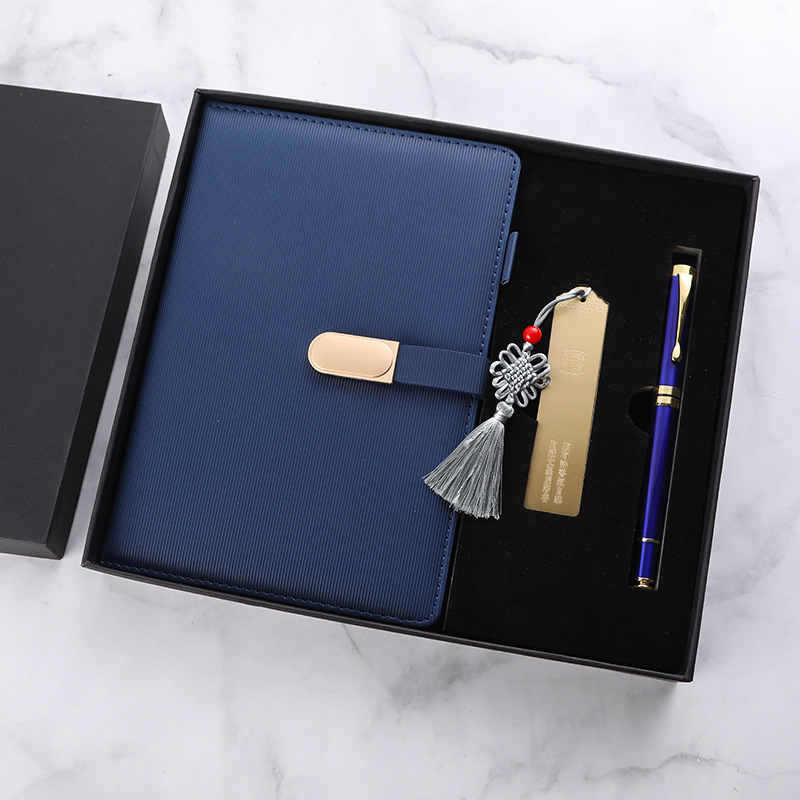 #1 traje de marcador de cuaderno azul