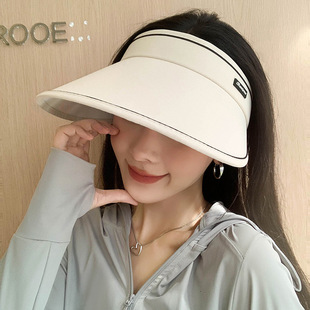 Empty cap big hat brim empty uv sunscreen cap women's summer sun hat face sun hat summer sunscreen hat wholesale
