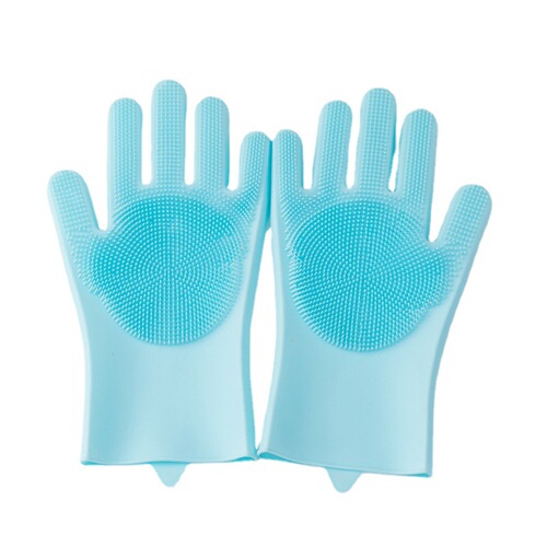 Pet bath gloves silicone bath brush dog hair removal anti-scratch and bite massage brush cat gloves cleaning supplies