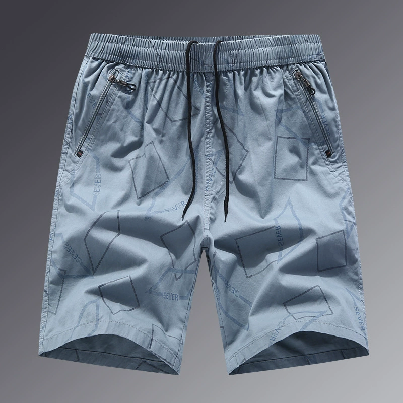 Прямые продажи с фабрики новые мужские принты свободные шорты на открытом воздухе плюс размер досуг трансграничные пять очков пляжные шорты