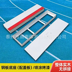陸上競技の応援板は純木で砂場を作ります。