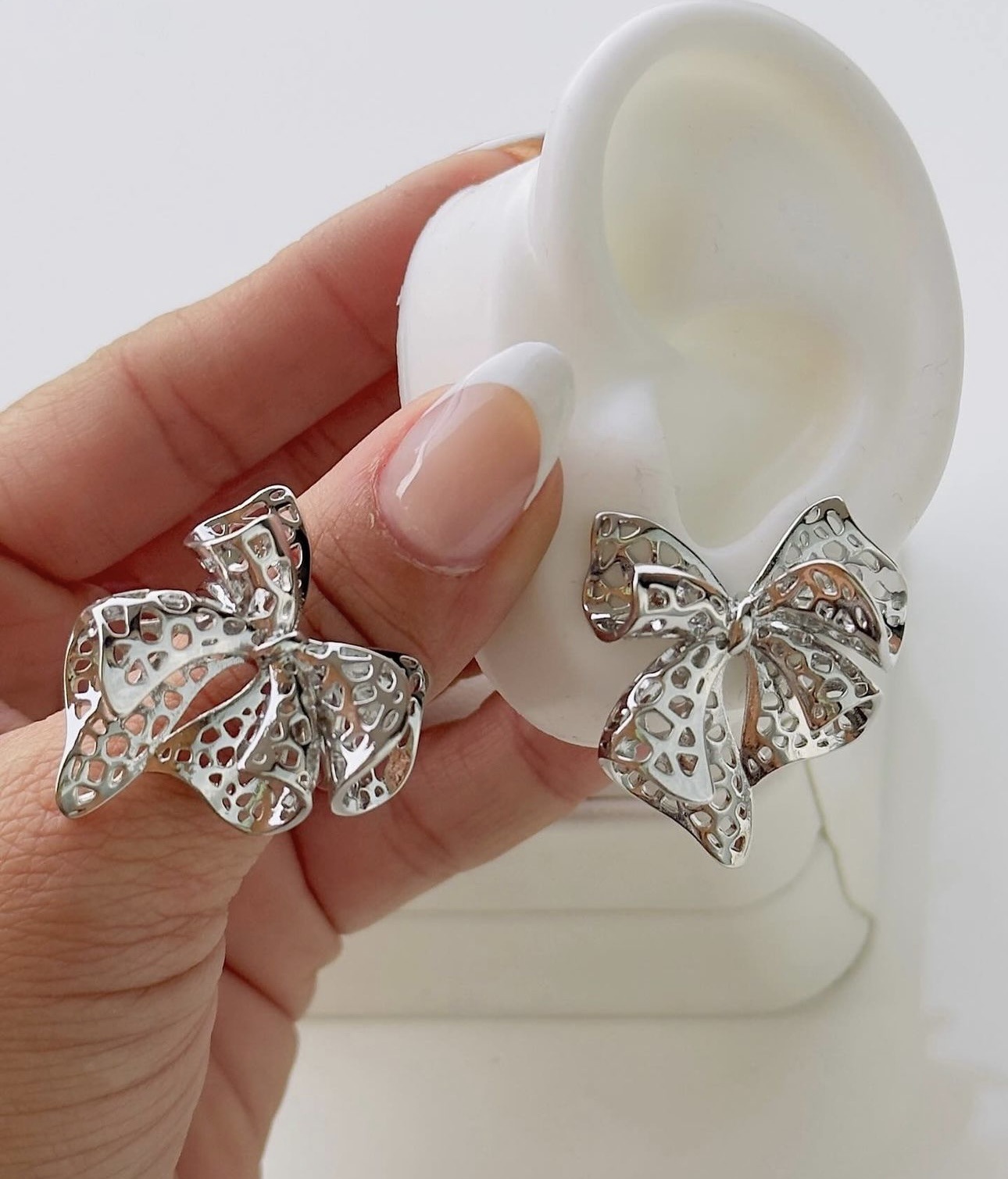 15g Weight Jewelry Set Classification Jewelry + Earrings Quantity Casual Occasion Copper Material Bow Knot Pattern Women's Gender Plating Design Sweet Style Copper Sweet Plating Bow Knot Jewelry Set 2