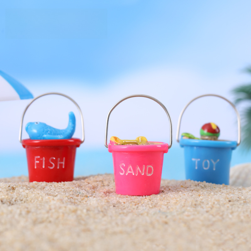 Moss micro -landscape ornament beach bucket seascape ornament DIY…