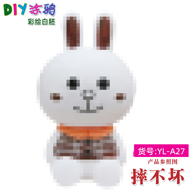 Gran vinilo yeso muñeca embrión blanco al por mayor puntada alcancía gran puntada artesanal DIY colorear blanco