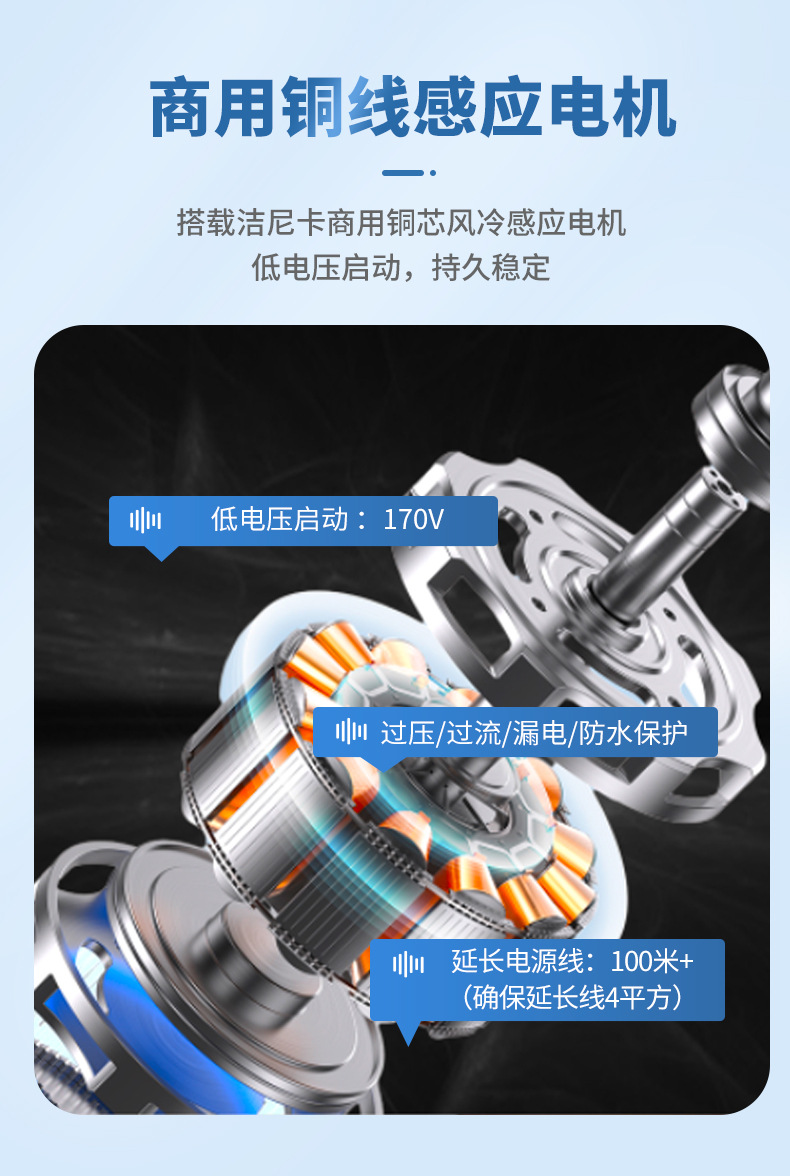 Warrior Car Wash Machine Mud Cleaner Series High-Pressure Car Washer 28t2 Ultra-High Pressure Water Pump High-Power 220V Cleaning Machine