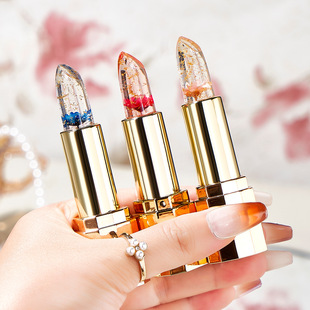 Dai Ji Buddha petal jelly color-changing lipstick moisturizing repair dry crack non-fading non-stick Cup temperature-changing lipstick