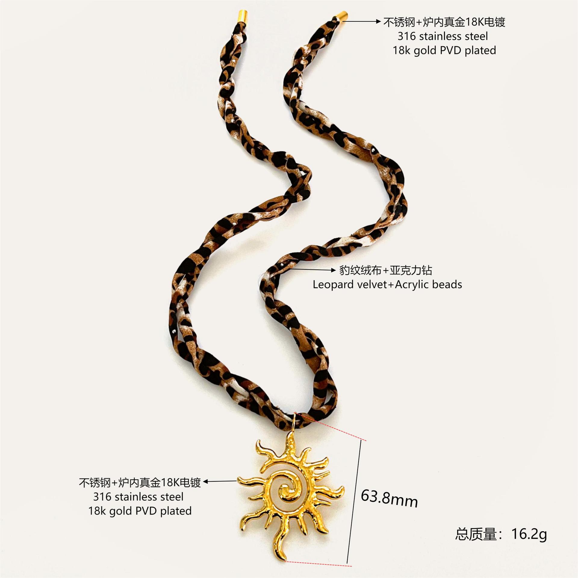 15g Weight Ion Plating (IP) Gold Plating Process 18K Gold Plated Plating Material 304 Stainless Steel Pendant Material Pendant Necklace Classification Flannel Chain Material Silk Scarf Cord Chain Type 1 Piece Quantity Casual, Beach Occasion 304 Stainless Steel, Flannel Material Starfish, Sea Urchin, Conch Pattern Women's Gender Marine Style, Modern Style Style Plating Craft Marine Style Modern Style Starfish Sea Urchin Conch Ion Plating (IP) 18K Gold Plated 304 Stainless Steel Flannel Silk Scarf Cord Scarf Necklaces Wholesale 3