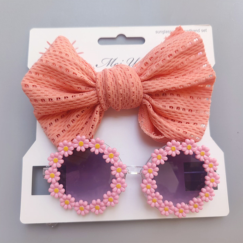Plastic Material Cute Solid Color Bow Knot Plastic Cloth Handmade Hair Clip 1 Piece