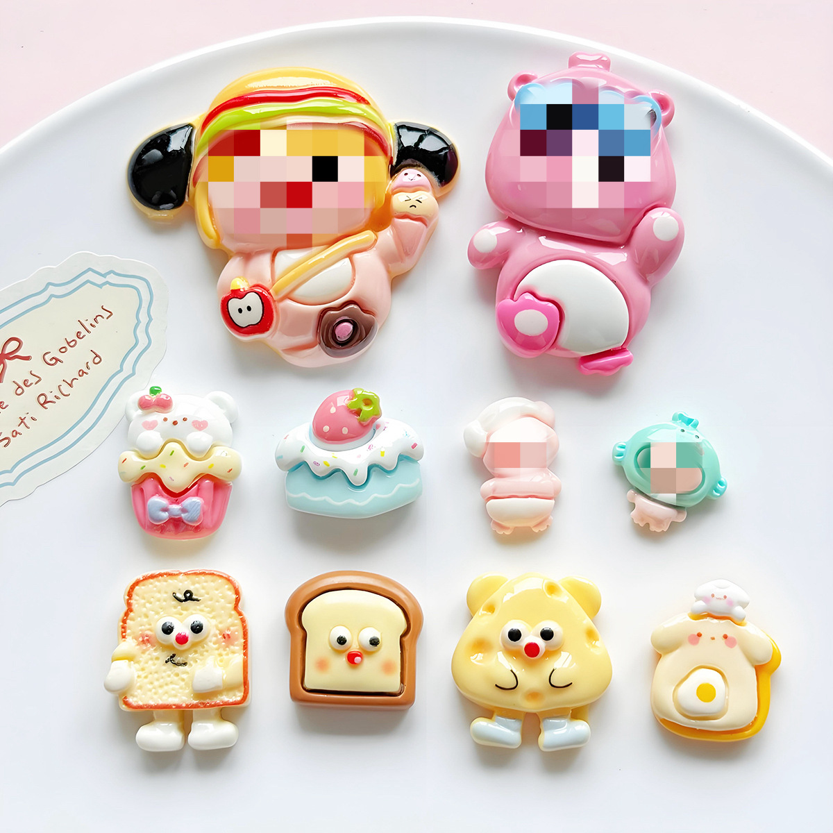 洞洞鞋配饰卡通食玩手工diy饰品配件手机壳奶油胶树脂配件材料包