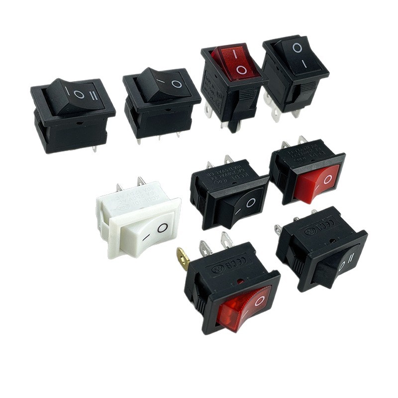 KCD1-101 rocker switch two-pin two-gear electrical power supply rocker switch three-pin 15*21 inclined plane light