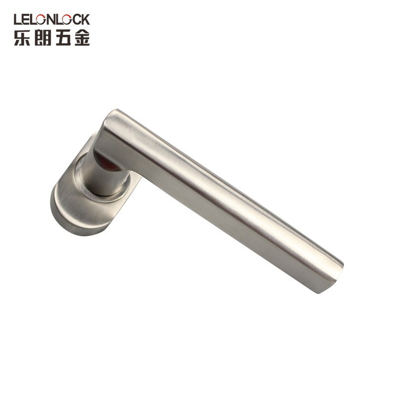 Fábrica 304 acero inoxidable puente roto aluminio mango de puerta de perfil de puerta de marco estrecho mango de accesorios de bloqueo de mano dividido