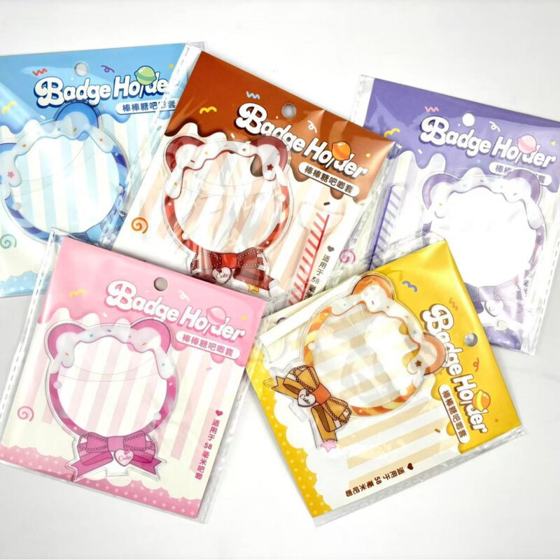 Badge Protective Cover for Gumei Storage 58mm Cute Lollipop Styling Pain Bag Decorative Millet Display Accessories