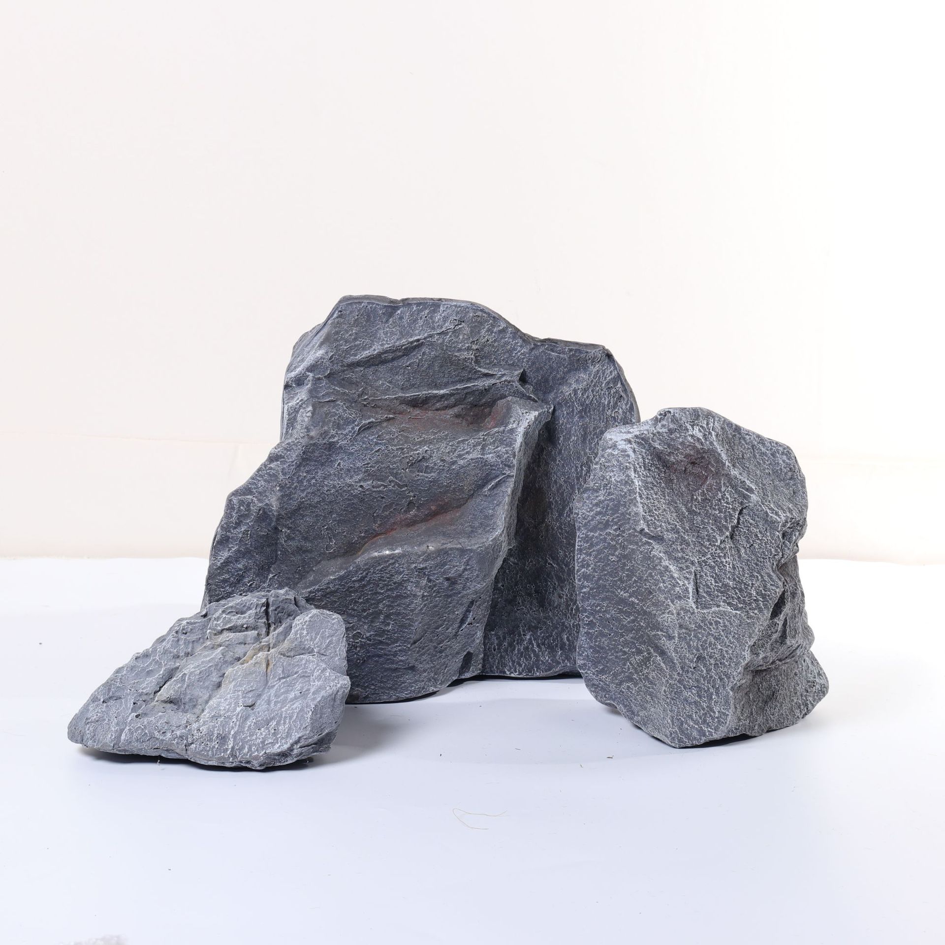 Simulación de piedra de dragón azul, piedra falsa, paisaje de jardín al aire libre, piedra de rocalla, decoración de patio al aire libre, accesorios de fotografía