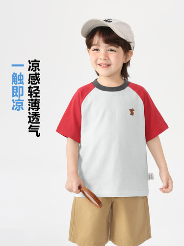 Right European boys cool short-sleeved T-shirt summer top 2026 new children's clothing children's half sleeves summer style
