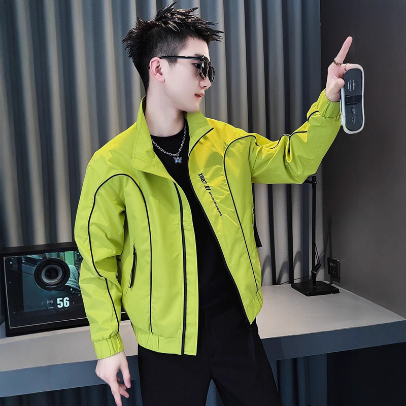 Spring and Autumn Style High-End Jacket for Men, Casual Trendy Brand Top, 2025 New Trendy Handsome and Cool Street-Style Jacket Spring and Autumn Style High-End Jacket for Men, Casual Trendy Brand Top, 2025 New Trendy Handsome and Cool Street-Style Jacket