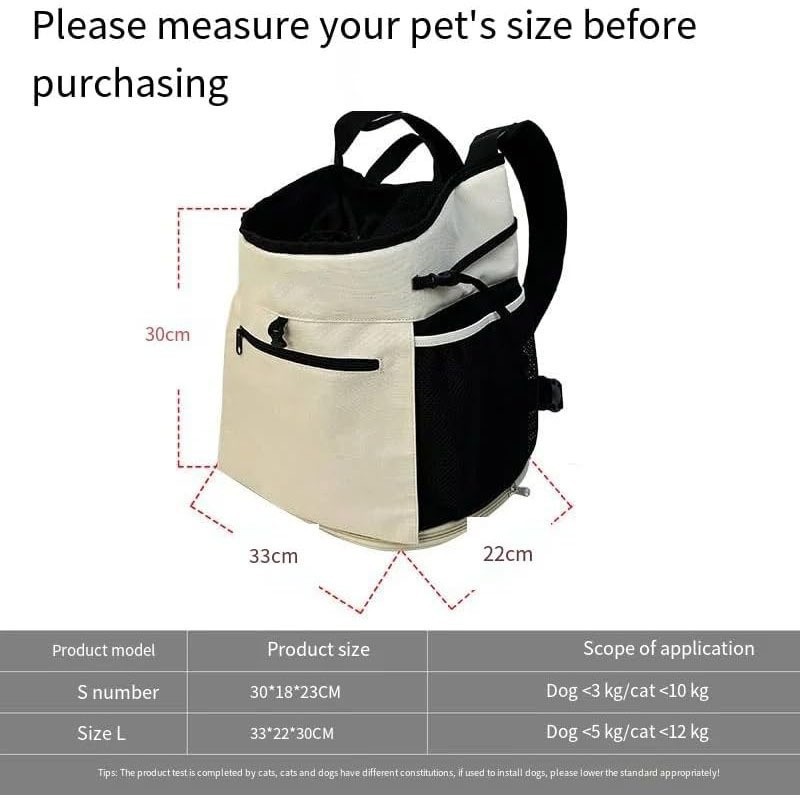 Cross-border nuevo pecho perro mochila gato pequeño para salir a prueba de grietas pasear perro sucio mochila plegable