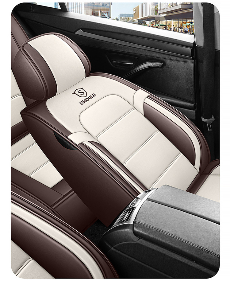 23 new all-inclusive Napa leather Four Seasons universal car seat cushion entity foreign trade export Amazon one-piece delivery