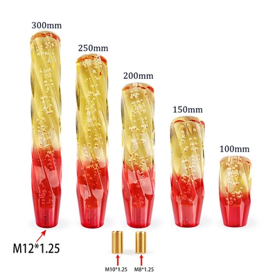 Cab and accessories | Car crystal gear head acrylic - yellow-red-10cm