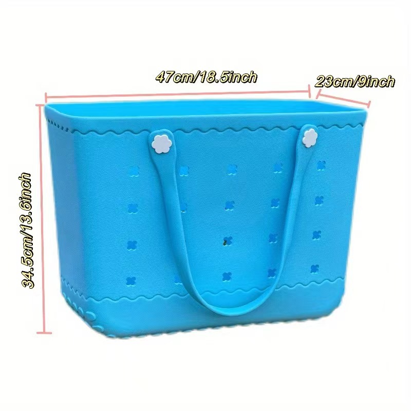 Fabricante personalizado Eva bolsa de playa bolsa de agujero bolsa de almacenamiento al aire libre bolsa de gran tamaño bolsa de mujer