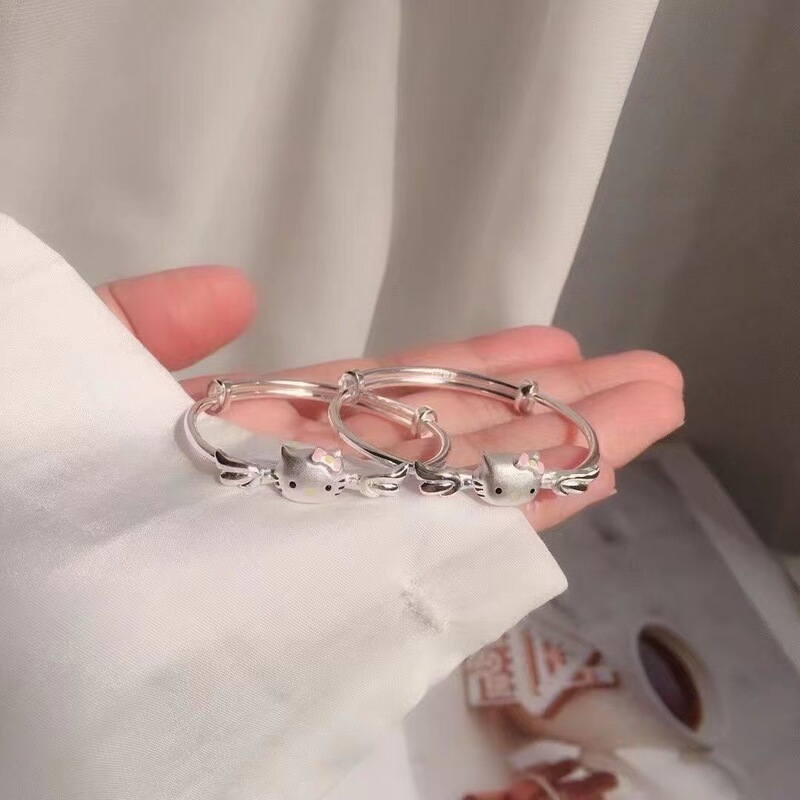 KT cat angel bracelet fashion atmosphere Joker personalized high niche bracelet opening a generation of hair