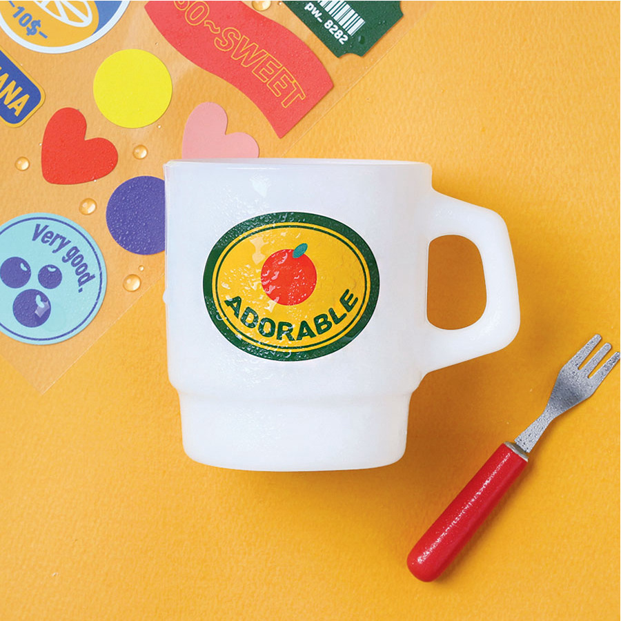 Corea del Sur creativo etiqueta pegatinas PVC impermeable decorativo taza de agua pegatinas diario teléfono móvil pegatinas estudiante papelería pegatinas