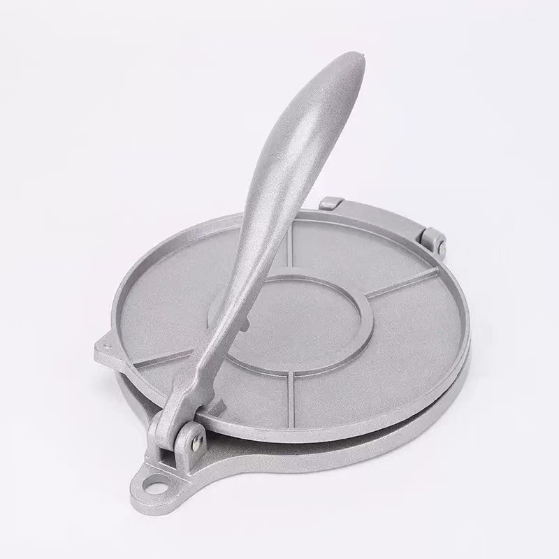 Prensa de piel de bola de masa Prensa de pastel de aleación de aluminio Prensa de fideos mexicana perezosa Molde de panqueques Máquina de ajuste al por mayor