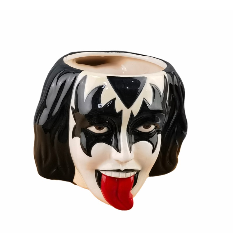 Halloween máscara taza de color hip-hop máscara bar taza de agua muerte cara fantasma 3d fiesta taza de café hip-hop