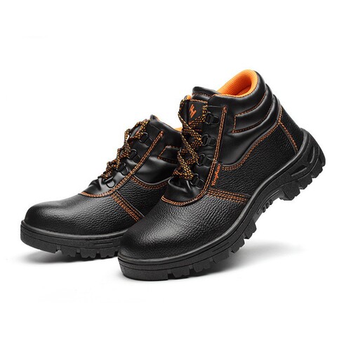 Factory wholesale direct supply labor protection shoes, anti-smash and puncture-proof, men's wear-resistant rubber sole work shoes, protective safety shoes, labor insurance