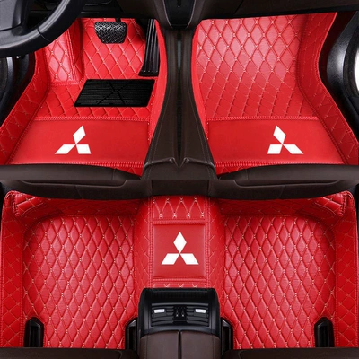 Modelə uyğun ayaqaltı, Eclipse Cross, Pajero, right-hand drive - galan-single-layer-bright-red