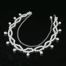 腰带女珍珠腰链欧美简约珍珠流苏吊坠装饰腰带肚皮舞舞蹈链子配裙