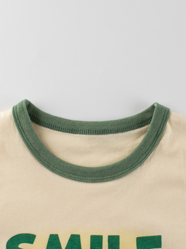 27kids children's summer new items European and American children's clothing letter print short-sleeve T-shirts for babies wholesale