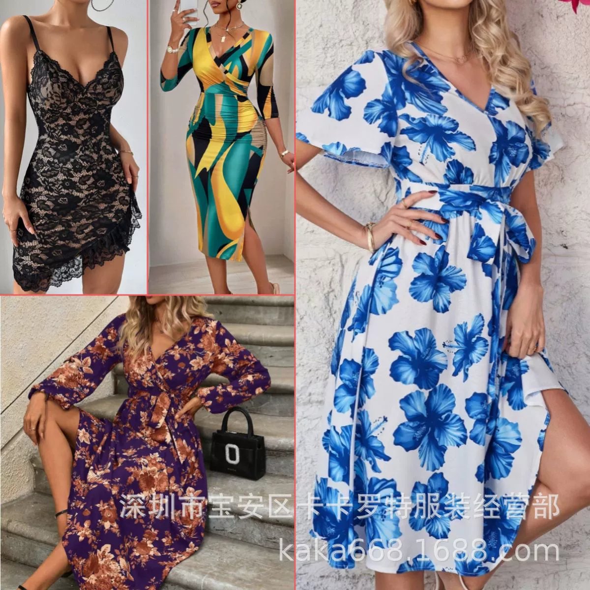 Tiktok Горячее платье Сексуальное вечернее платье dress шнуровка с открытой спиной тонкое бедра юбка внешней торговли shein